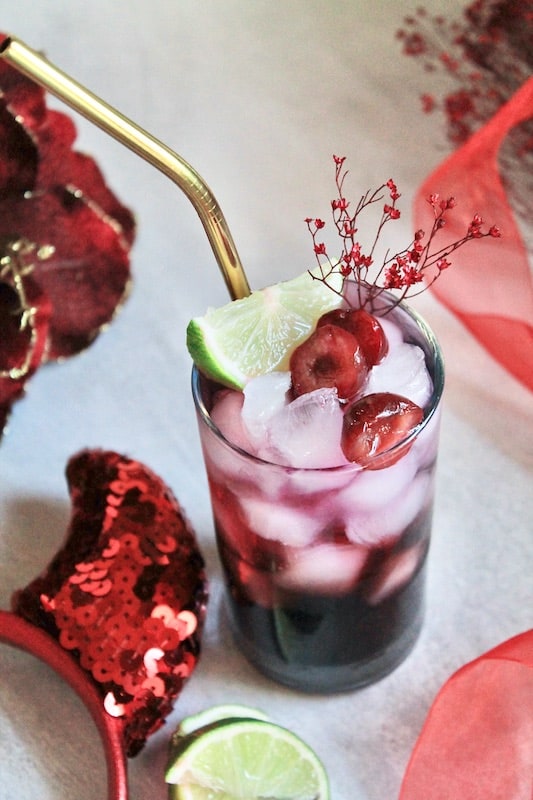 build red wine drink in a shaker if desired