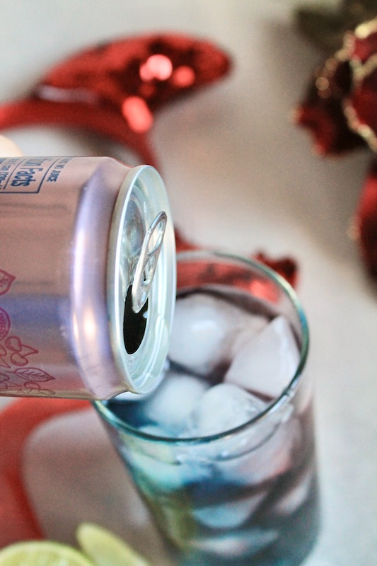 add sparkling water to tequila cocktail