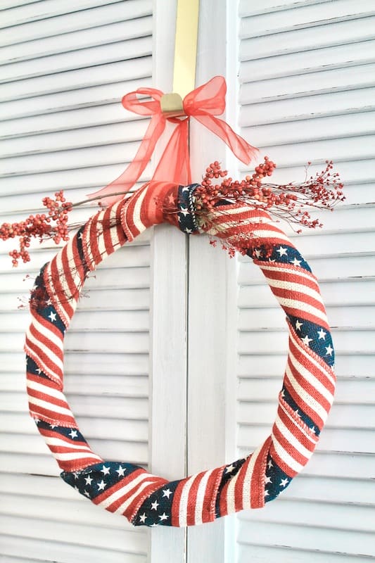 easy patriotic wreath