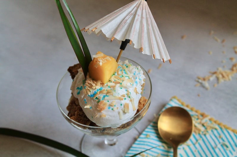moist banana pineapple rum bread