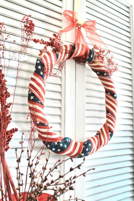 fourth of july decor wreath
