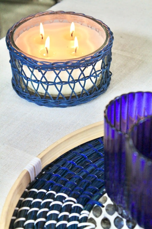 outdoor citronella candle table ideas