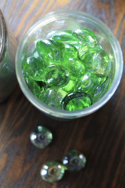 decorative glass pebbles mini garden