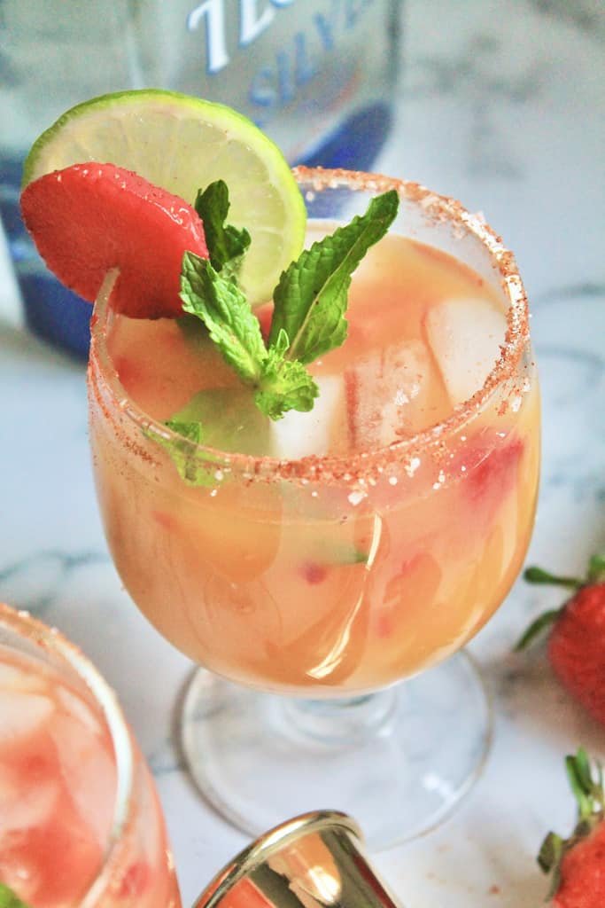 mango strawberry margarita