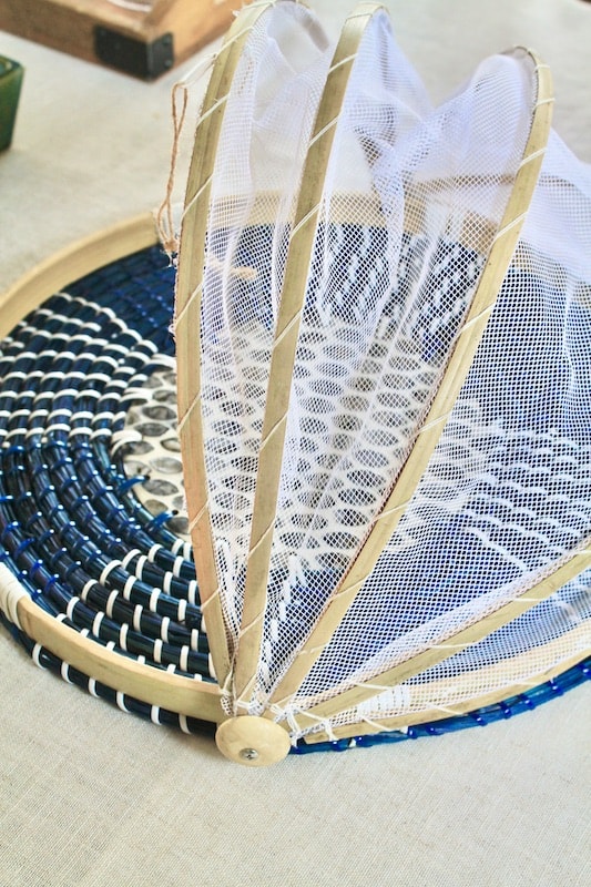 bamboo food tent tray decor