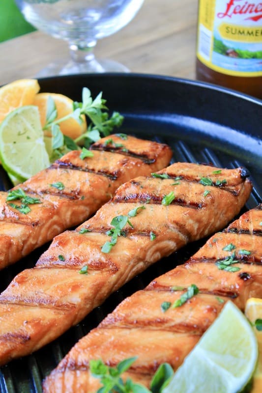 citrus orange soy sauce brown sugar grilled salmon