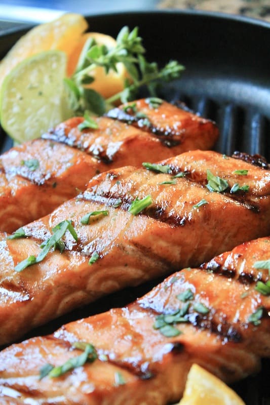 easy grilled salmon recipe with brown sugar soy sauce