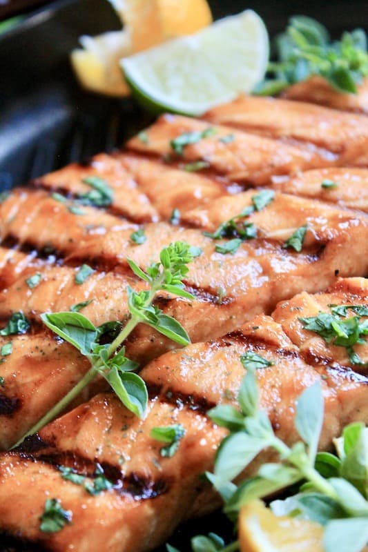 soy sauce orange brown sugar grilled salmon