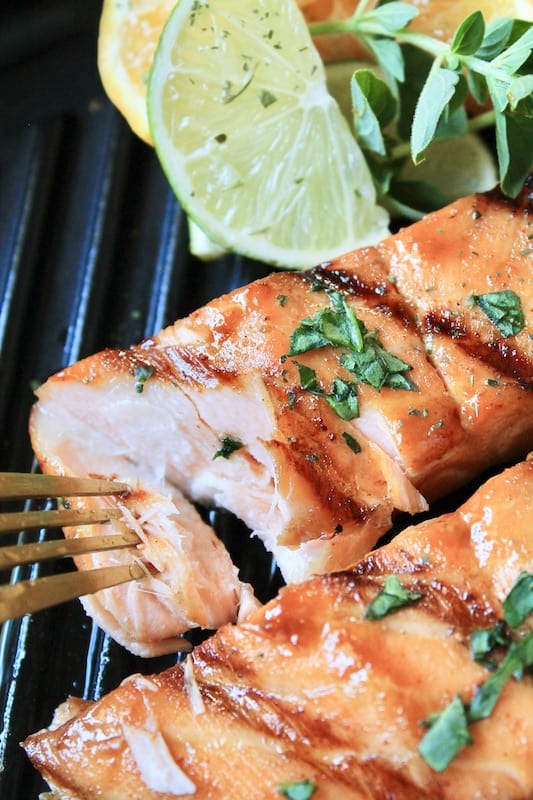 flaky brown sugar grilled salmon recipe