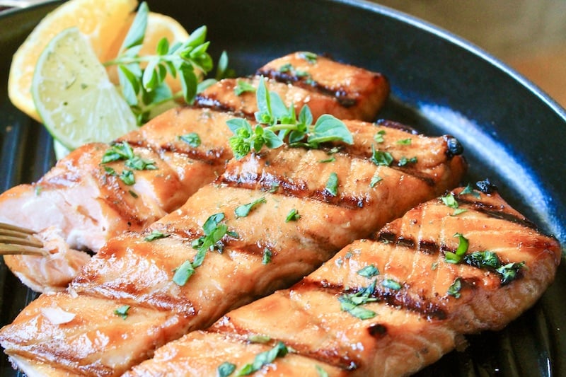 easy brown sugar soy grilled salmon recipe