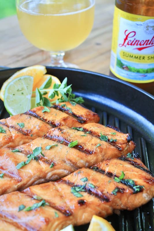 easy brown sugar grilled salmon