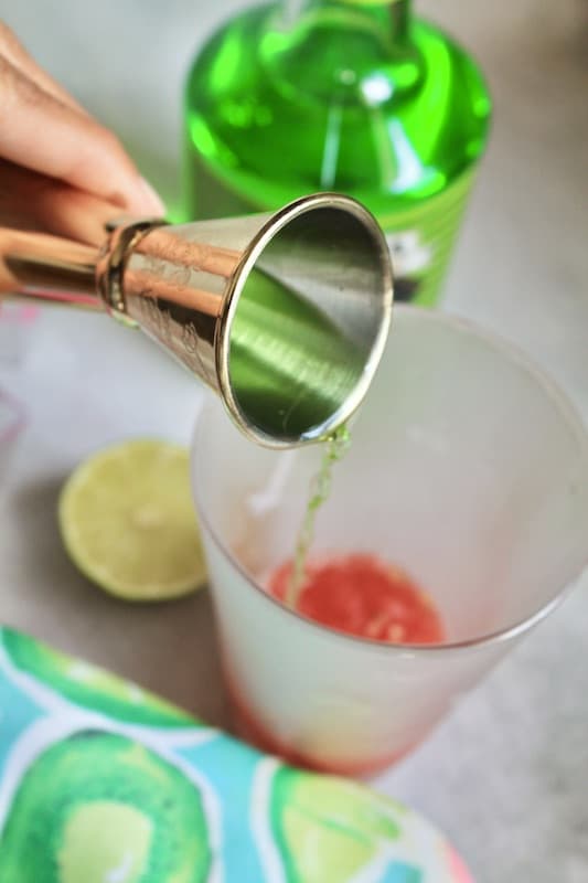 add green apple liqueur