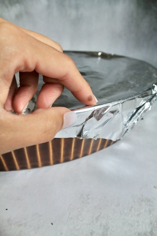 seal the casserole with foil