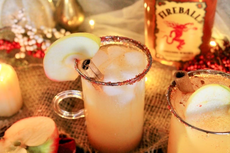 fireball apple cider fall cocktail