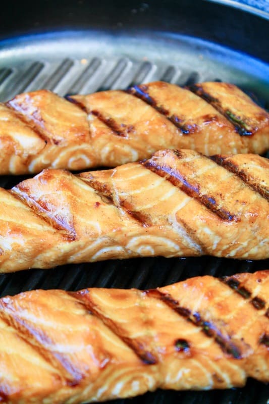 easy grilled salmon with brown sugar soy sauce marinade