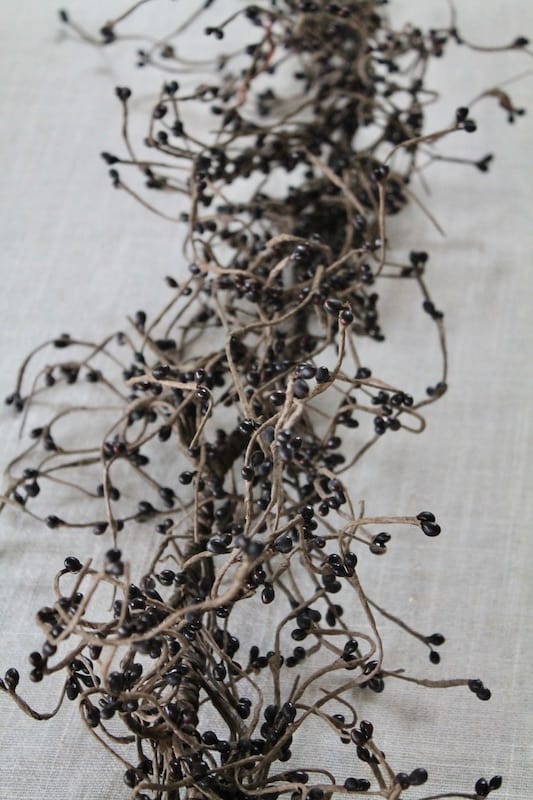 black halloween garland decor