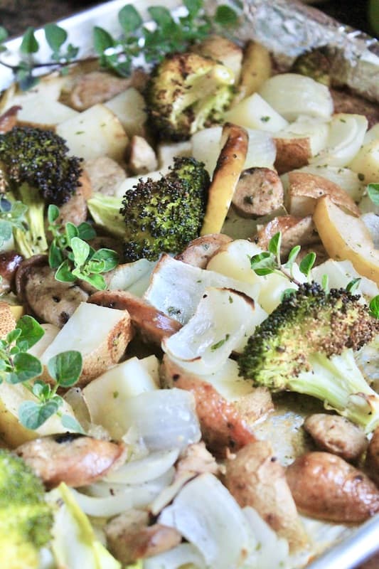 chicken sheet pan supper