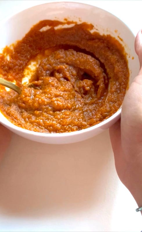 pumpkin puree sweet filling for puff pastry dessert