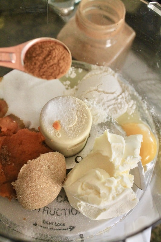 make the pumpkin puree filling for the apple tart puff pastry