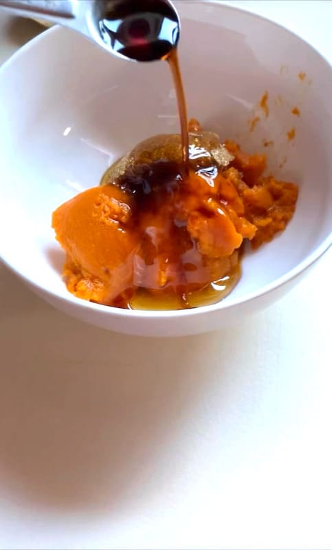  make the sweet pumpkin filling for puff pastry wheels