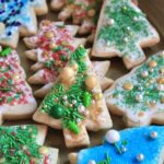 spiced rum christmas cookies with sprinkles