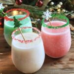 snow coladas christmas rum drinks