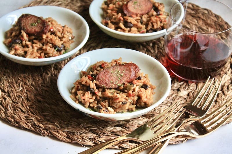 easy jambalaya with sausage and rice