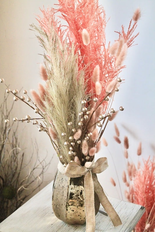 easy diy nye centerpieces in gold and rose gold
