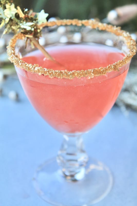 easy pink vodka champagne party cocktail
