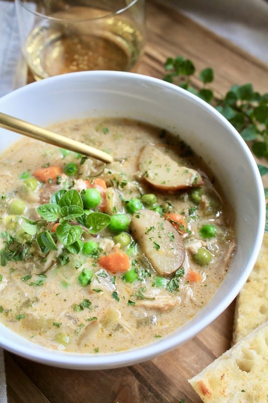 add seasonings to slow cooker creamy chicken soup recipe