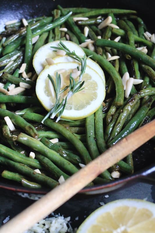 sautéed green beans with lemon