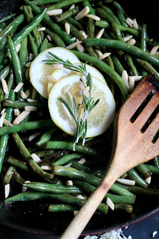 lemon garlic green beans