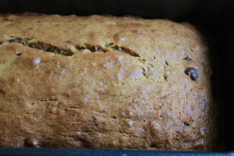 easy banana bread with 2 bananas 