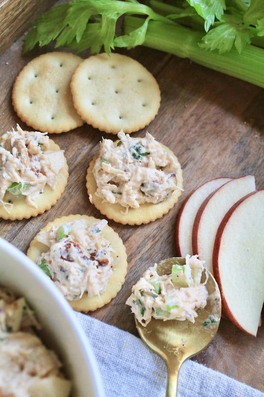 make this easy crunchy and creamy chicken salad anytime