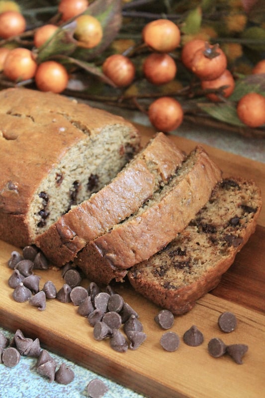 easy chocolate chip banana bread
