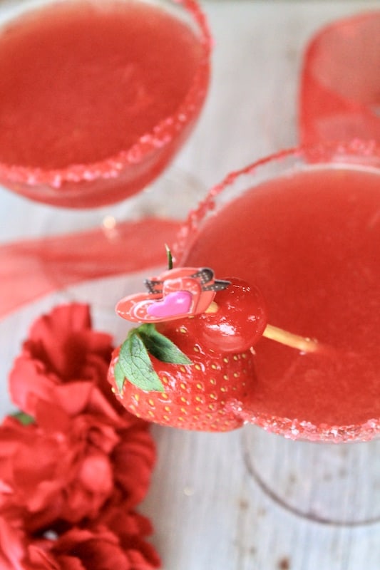 valentine's day rum drink