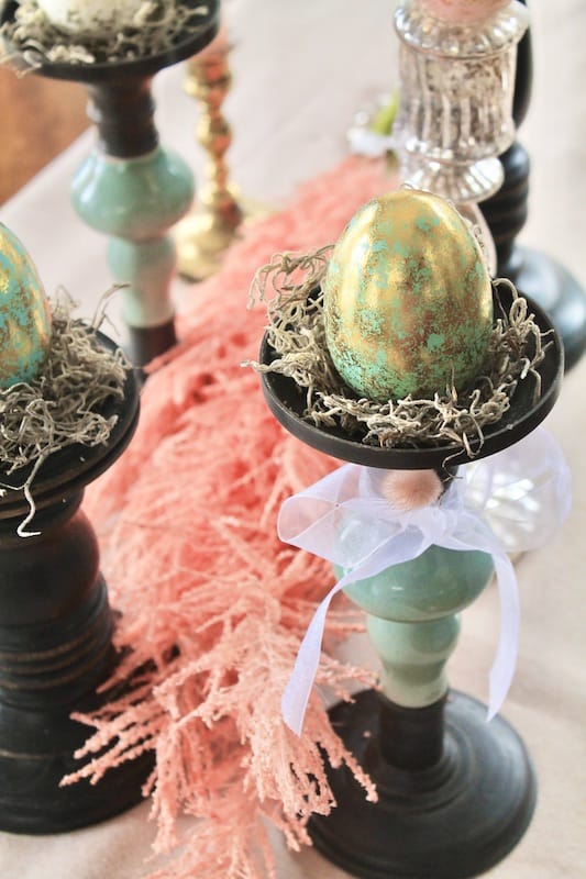 rustic farmhouse easter table decor
