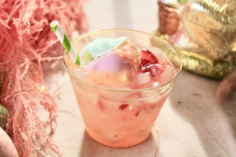 Pink Cottontail Sherbet Mocktail - Red Wine Dragons