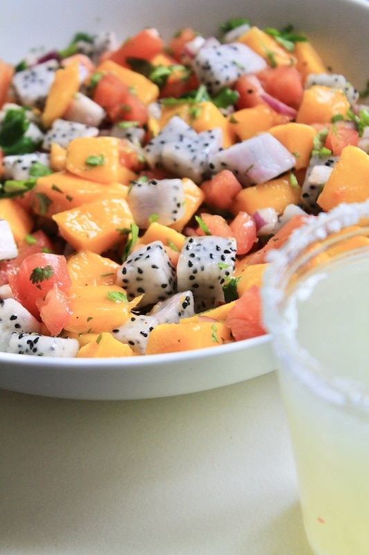 dragon fruit mango salsa for fish