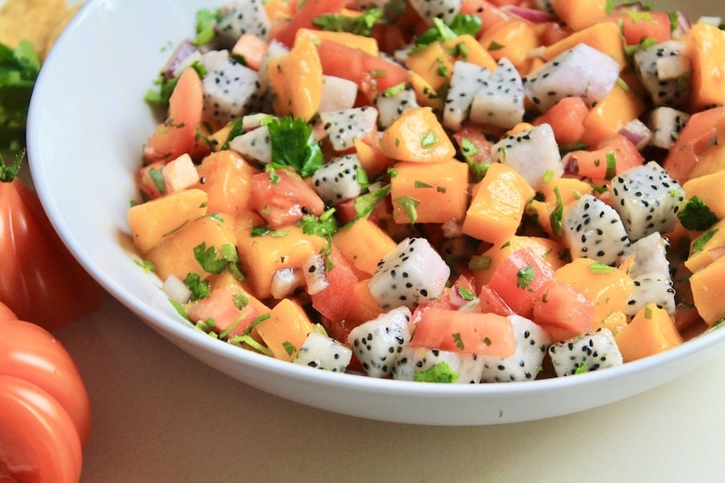 easy mango salsa recipe for fish or salmon