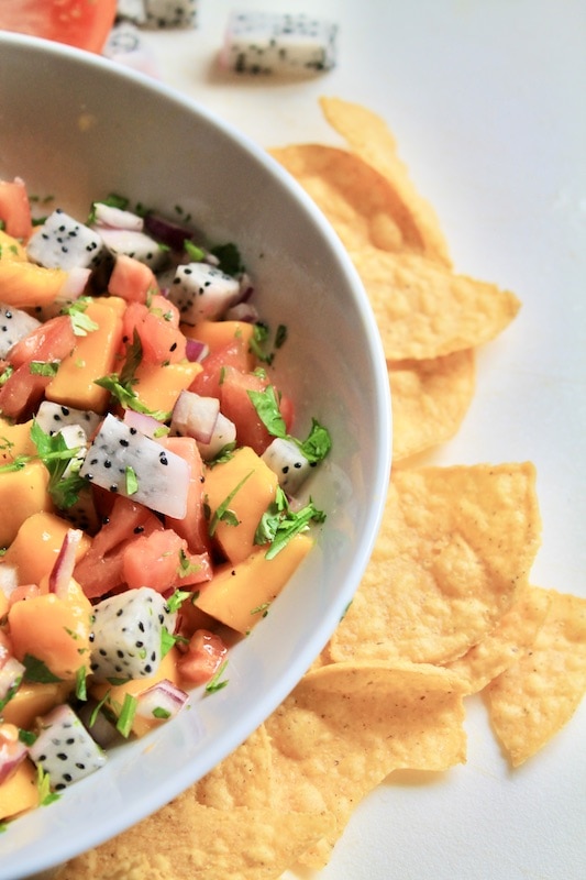 salsa recipe to serve over salmon or tilapia or fish tacos