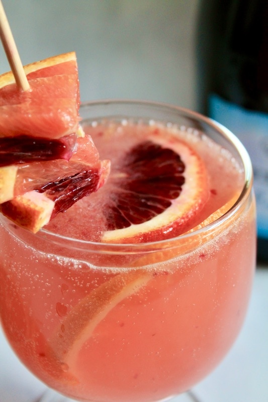 blood orange cocktail with vodka