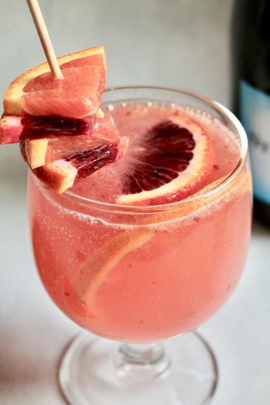 blood orange cocktail with vodka