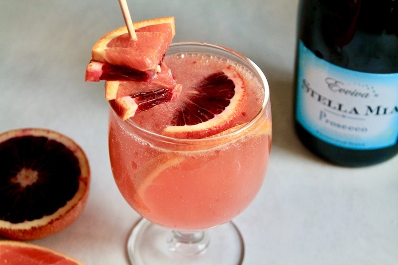 blood orange cocktail with vodka