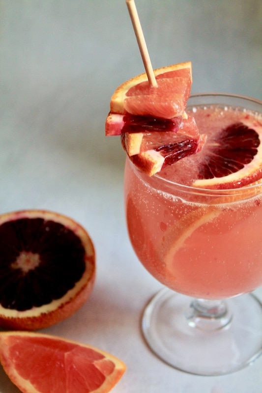 blood orange cocktail with vodka