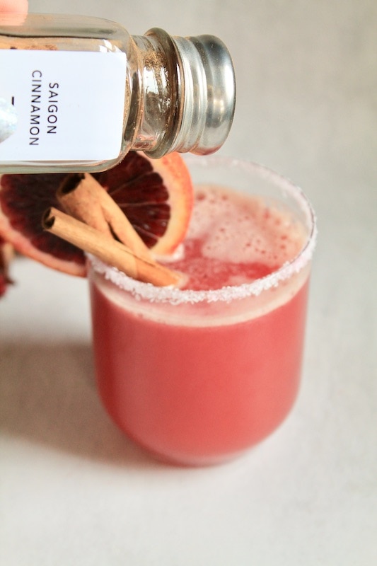 citrus apple cider fall margarita