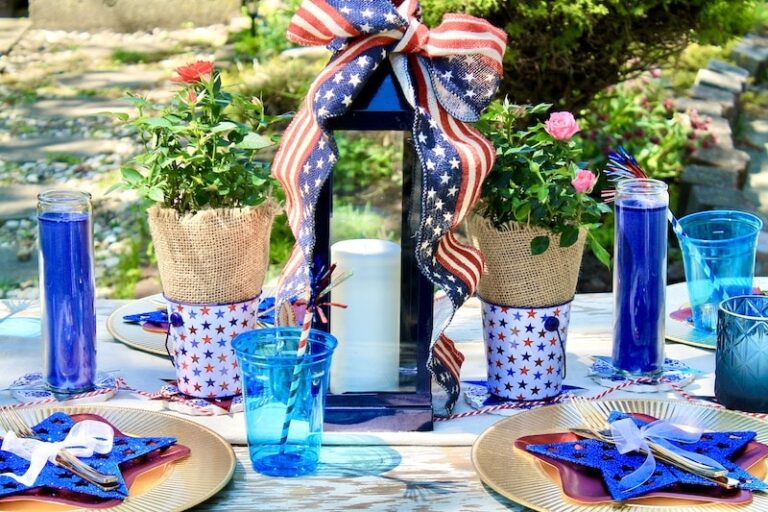 Festive Rustic 4th of July Decoration Ideas For the Table