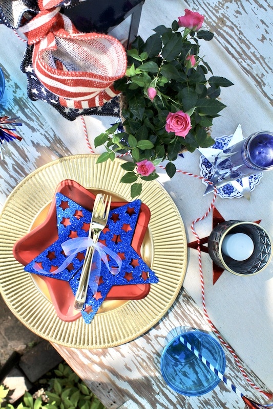 festive fourth of july table