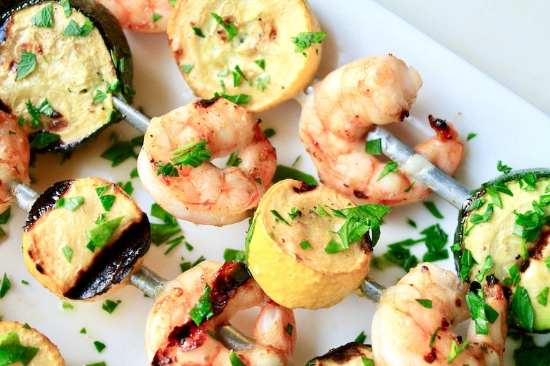 grilled shrimp skewers