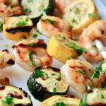 marinated grilled shrimp skewers recipe